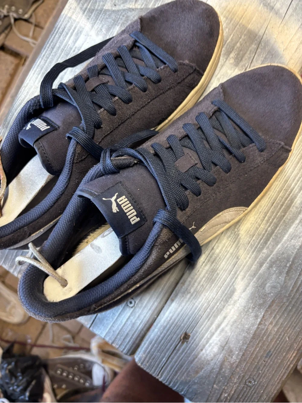 Puma suede sneakers in navy blue #suede #athleticsize 10